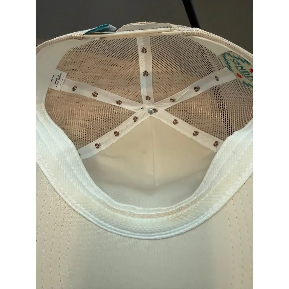Sendero Provisions Co Cowboy Hat Trucker Snapback Cream Mesh Cap Adult